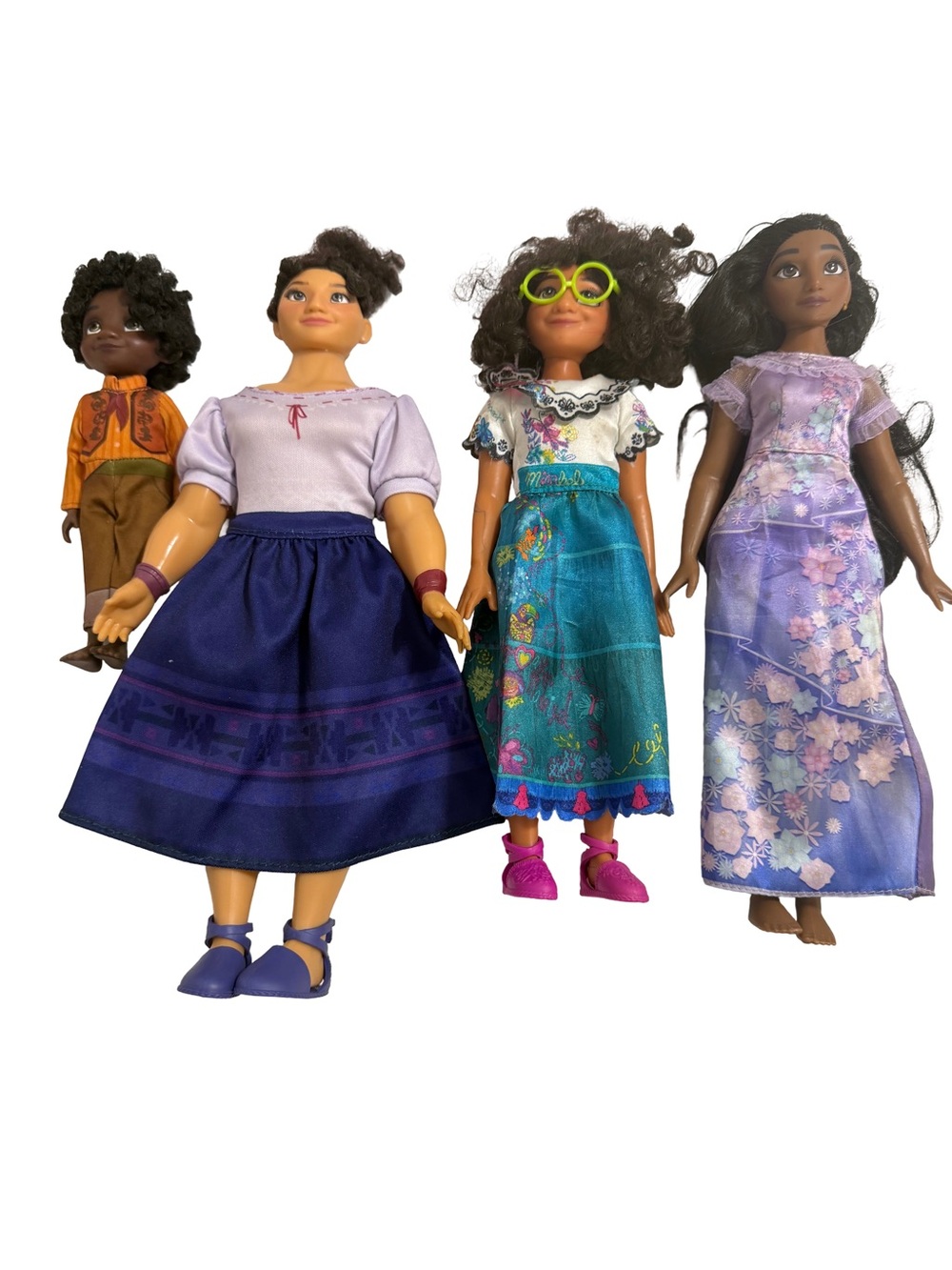 Disney Encanto Doll Set - Purple, Blue, Teal, Orange
